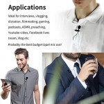 19 Feet Lavalier Microphone for Canon iPhone Podcast, Omnidirectional Condenser Recording Mic for Nikon Sony iPhone 8 8 plus 7 6 6s Plus DSLR Camcorder Audio Recorder Youtube Interview Video 19 Feet Lavalier Microphone for Canon iPhone Podcast, Omnidirectional Condenser Recording Mic for Nikon Sony iPhone 8 8 plus 7 6 6s Plus DSLR Camcorder Audio Recorder Youtube Interview Video