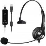 USB Headset with Microphone for PC, Computer Headset with Microphone Noise Cancelling & Mute for Mac Laptop, Wired USB Headphones for Call Center Office Classroom Skype Zoom USB Headset with Microphone for PC, Computer Headset with Microphone Noise Cancelling & Mute for Mac Laptop, Wired USB Headphones for Call Center Office Classroom Skype Zoom