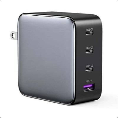 Nexode 100W USB C Wall Charger - 4-Port GaN PD Fast Charger USB-C Power Adapter Compatible with MacBook Pro/Air, Dell XPS, iPad Mini/Pro, iPhone 13/13 Pro Max/iPhone 12, Galaxy S22/S21, Pixel